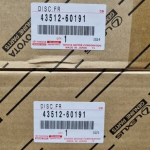 Toyota Land Cruiser Prado Front Brake Discs 2013 to 2017 Oem Part 43512-60191