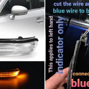 For Toyota Avensis Left Wing Mirror Indicator Repeater Led Light Lamp 2009~2015