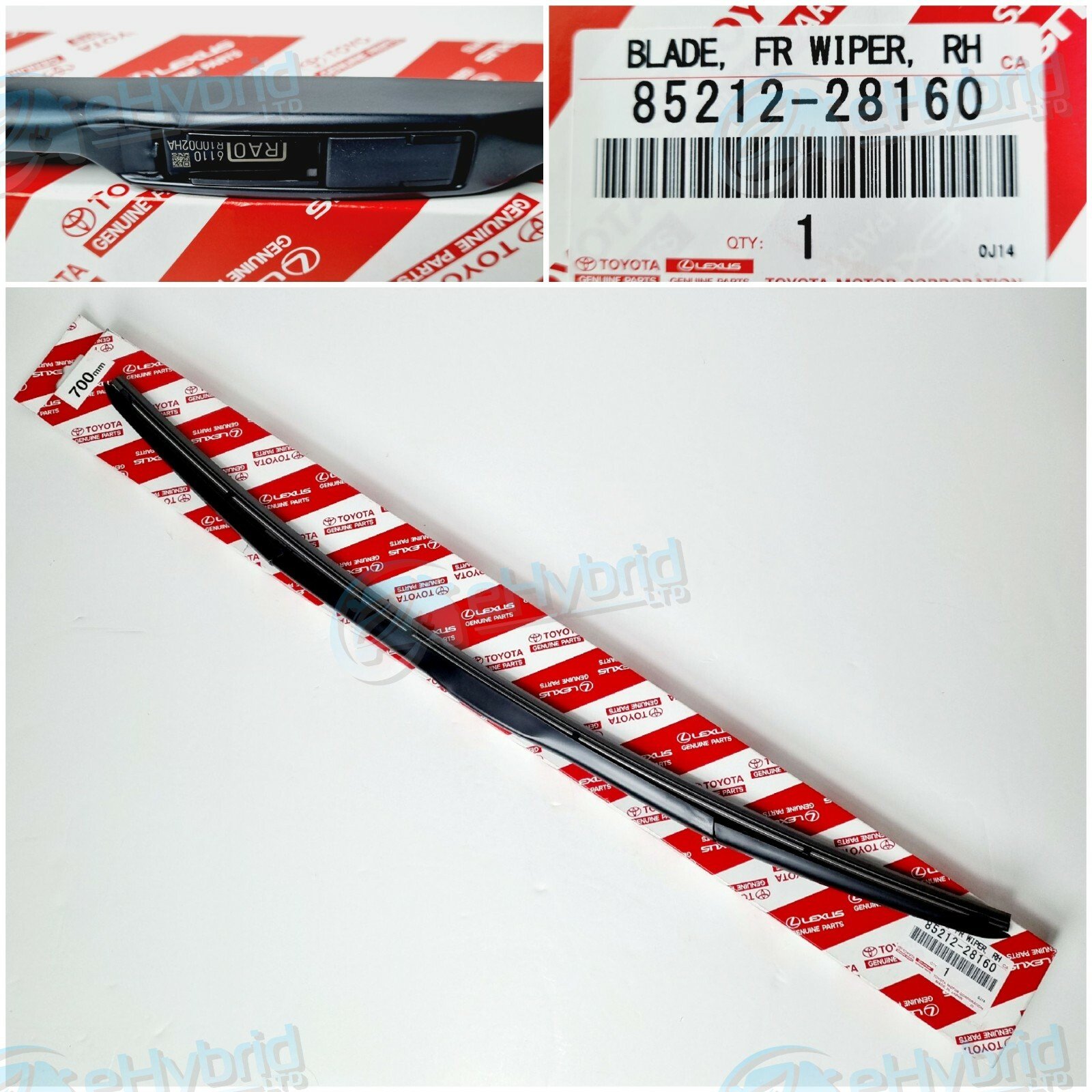 Genuine Toyota Verso-S Front Wiper Blade 700MM 1Blade Wiper 2010-2015 8521228160