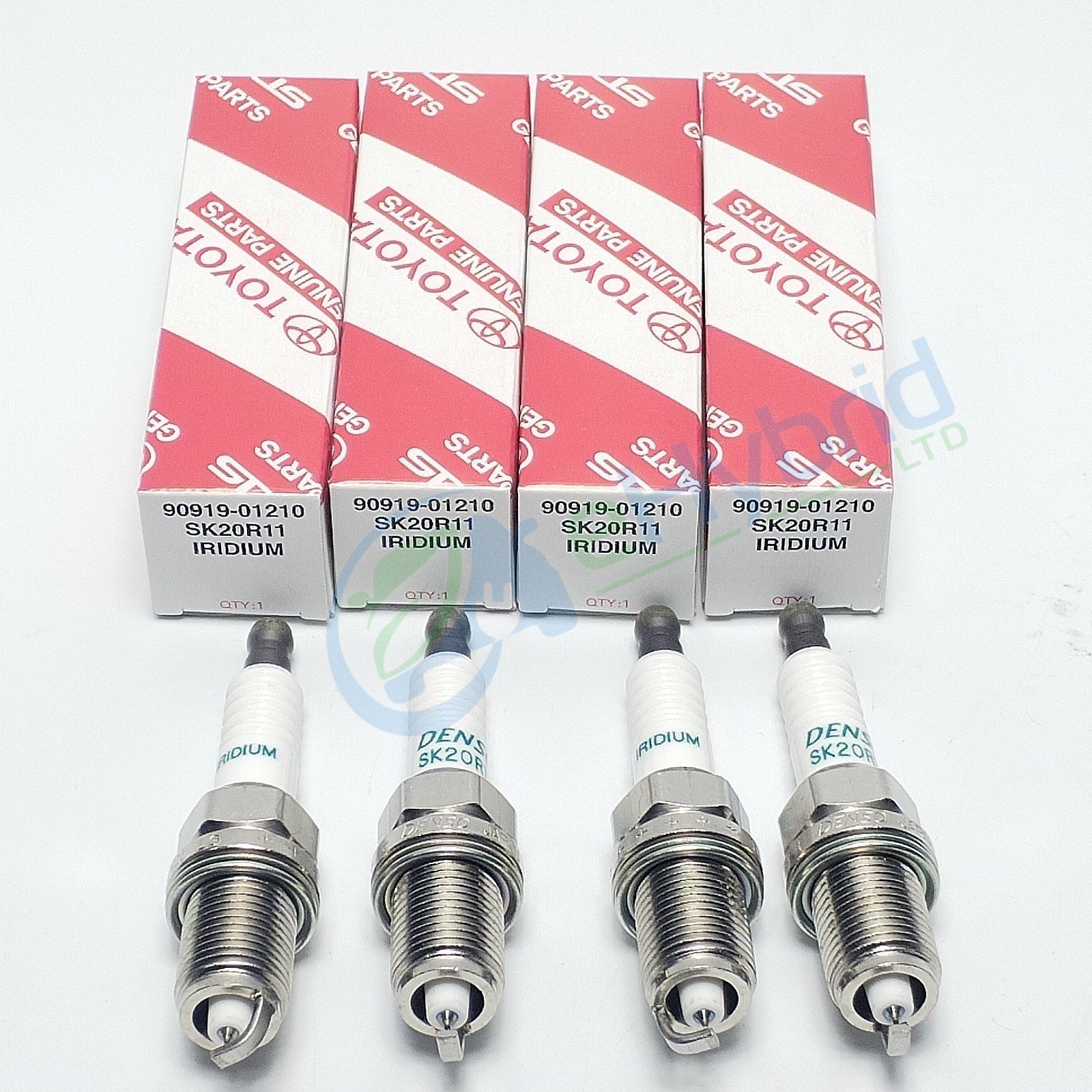 Genuine Toyota Estima Hybrid Spark Plugs Iridium Denso AHR20 90919-01210 SK20R11 - Image 2