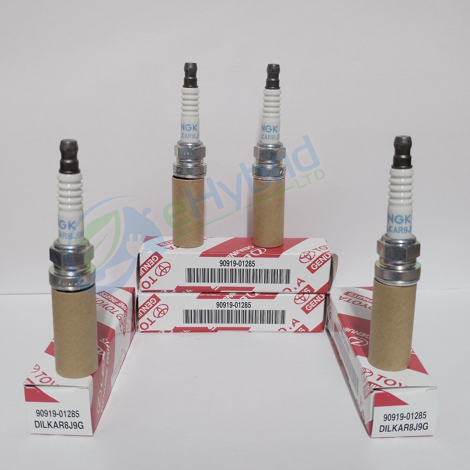 Genuine Toyota Corolla Spark Plugs 2019 OnwardNGK Iridium DILKAR8J9G 90919-01285