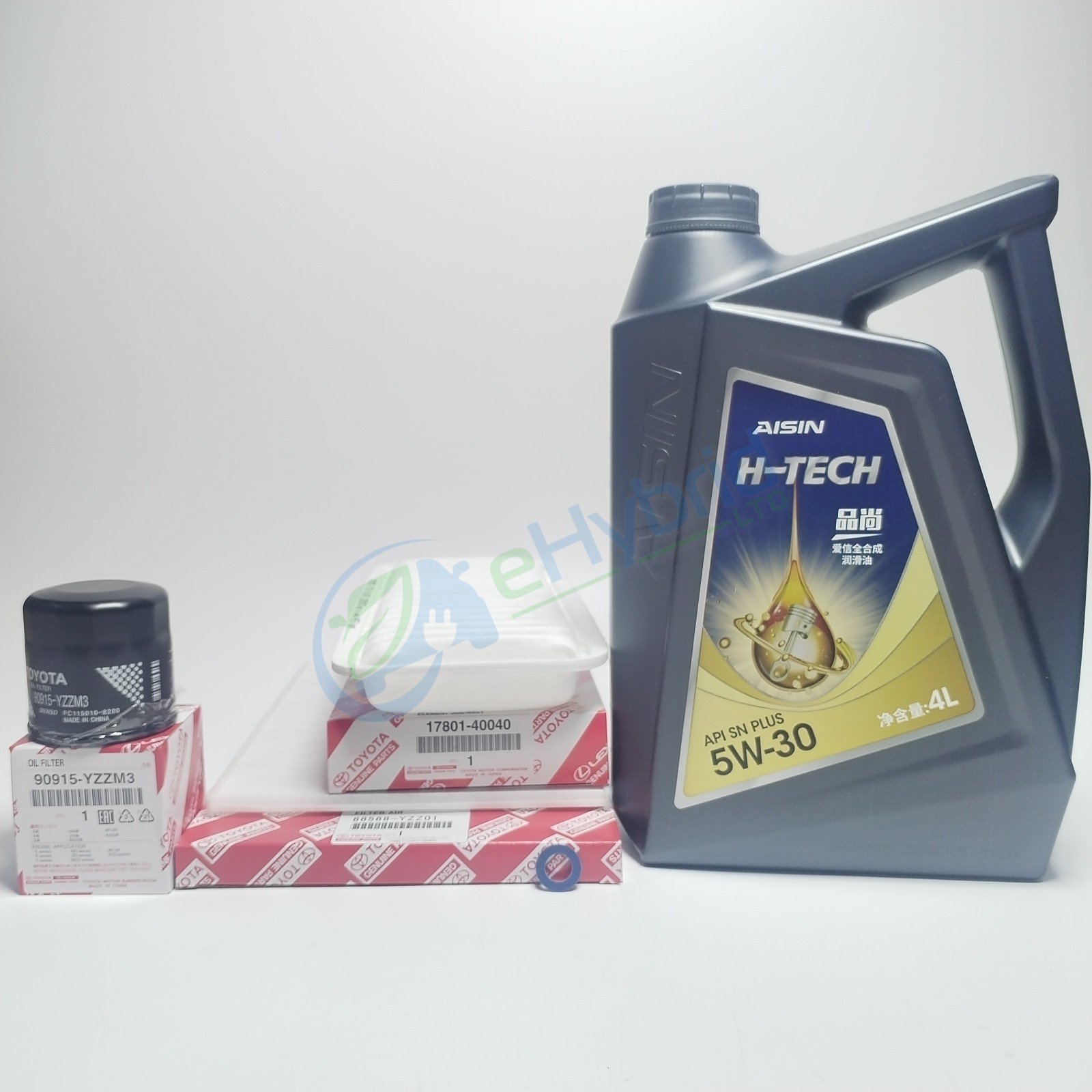 Toyota iQ Service Kit Kgj10 2008-15 With 5W30 Aisin Oil & Genuine Toyota Filters