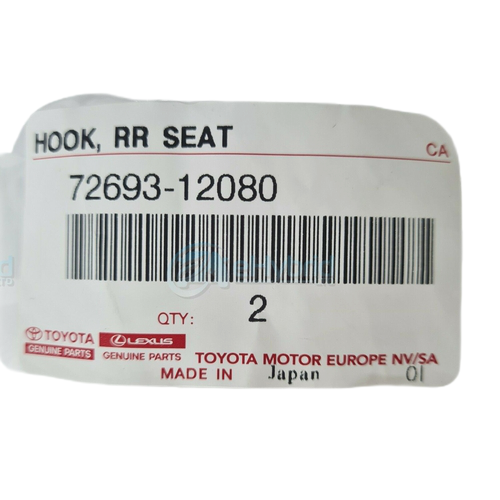 GENUINE TOYOTA YARIS REAR SEAT CLIPS BENCH MOUNTING HOOK SEAT LOCK 72693-12080