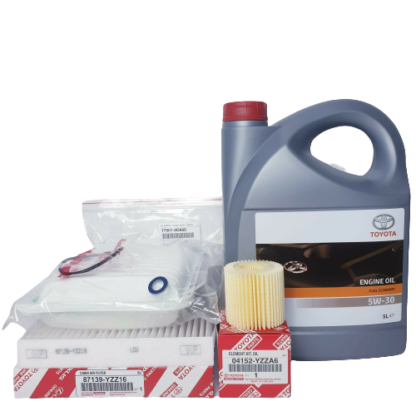 Genuine Toyota Auris Hybrid ZRE185 Service Kit 1.6L 2012 TO 2018 With 5W30 Oil & FILTERS