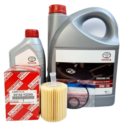 GENUINE TOYOTA AVENSIS 2.2 D-4D ENGINE OIL OIL FILTER WASHER 0W30 FULL SYNTHETIC