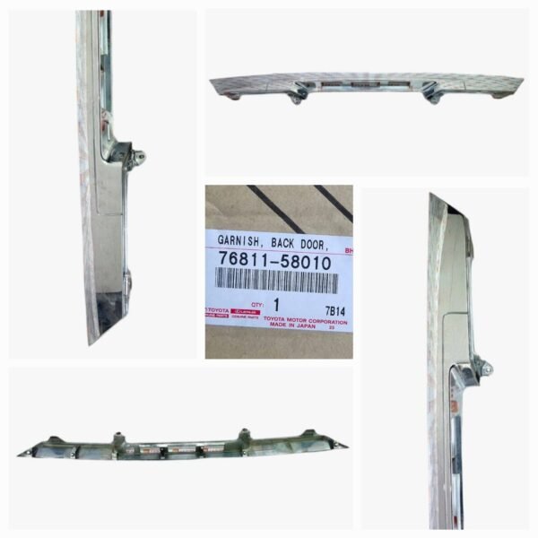 Genuine Toyota Alphard Back Door Tailgate Garnish Plate outside 76811-58010