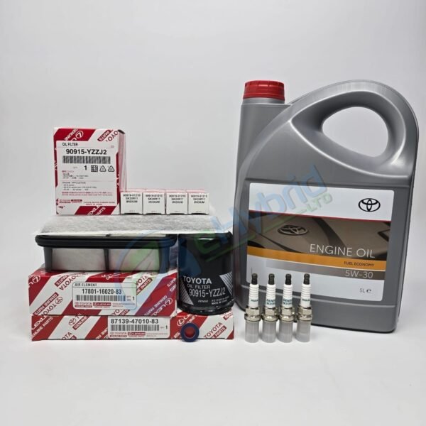 Genuine Toyota Celica 1.8L ZZT231 Service Kit 2000-2005 With 5W30 & Spark Plugs