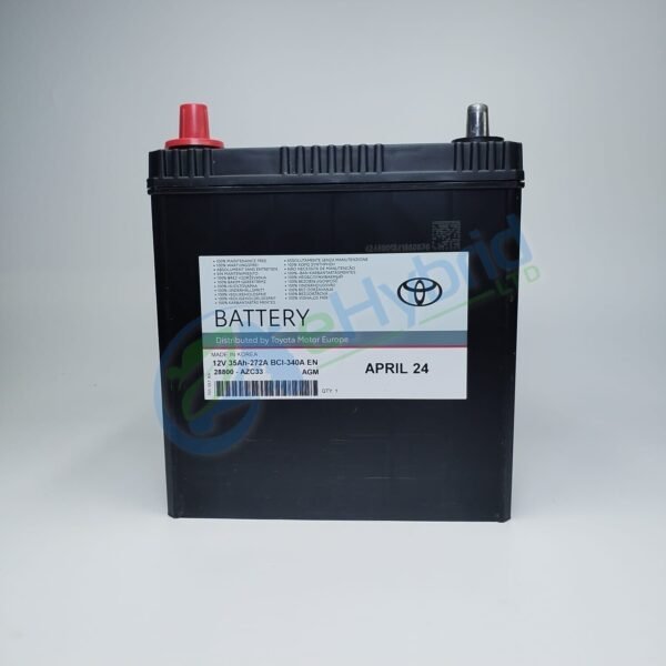 Genuine Toyota Yaris 12V Battery 35AH Yaris Hybrid Auxiliary S34B20R 28800-AZC33