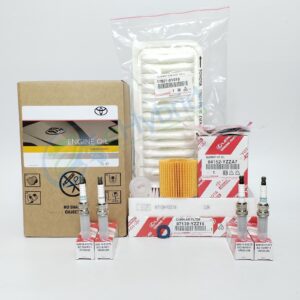 Genuine Toyota Yaris 1.3L Service Kit NSP130 2011-2017 With Spark Plugs & 5W30