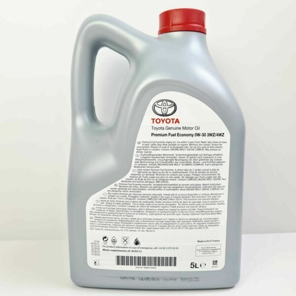 GENUINE TOYOTA PROACE VERSO 3WZ/4WZ DIESEL ENGINE OIL MOTOR OIL 0W30 1.6L & 2.0L - Image 3