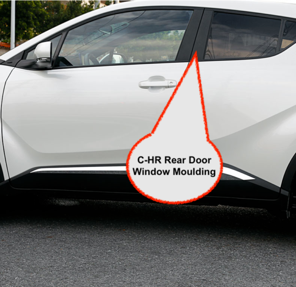 Genuine Toyota C-hr Rear Door Moulding Left Side 2016-2020 Oem Part 75076-F4020 - Image 3