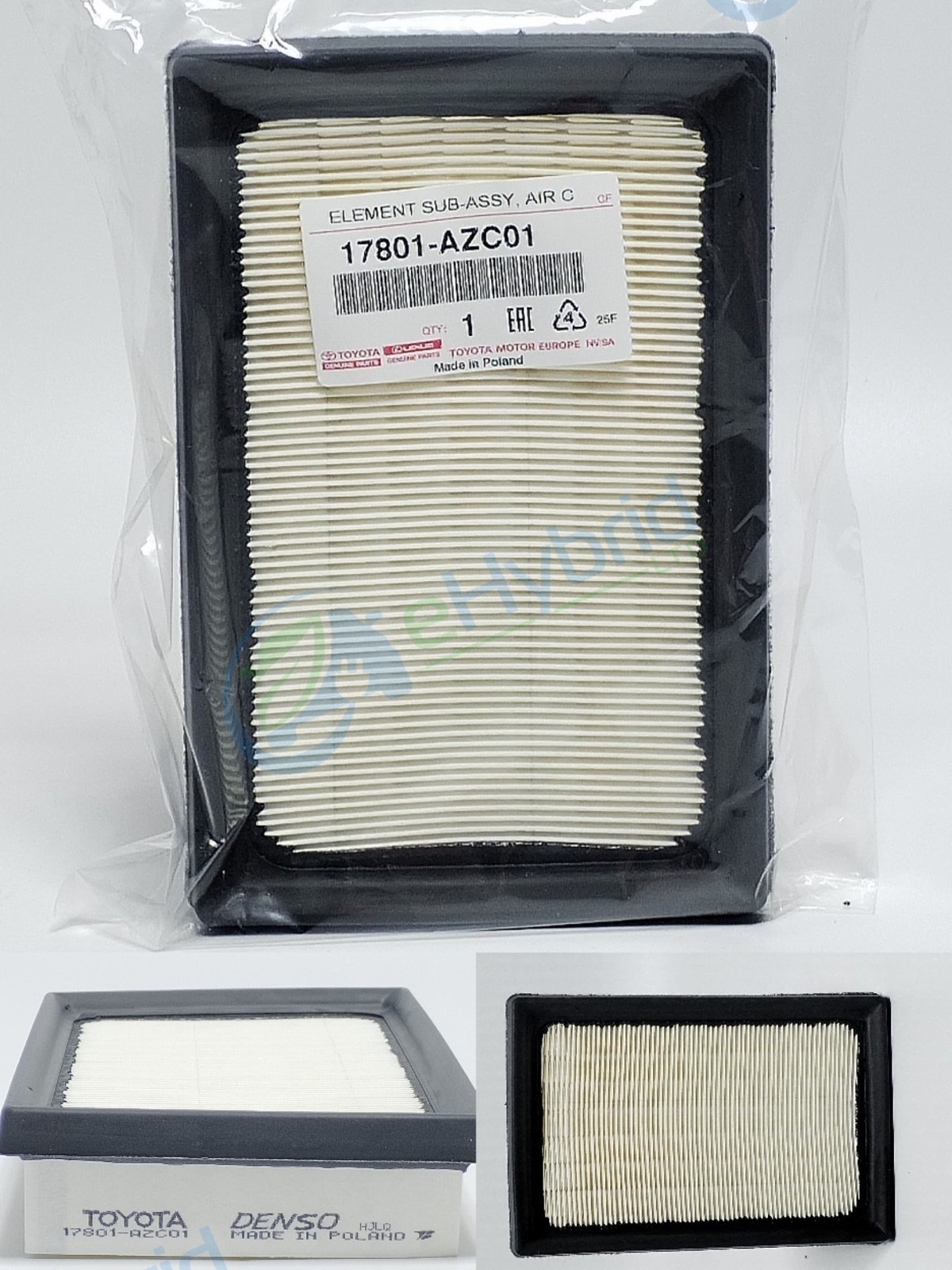 Genuine Toyota Corolla Hybrid Air Filter Air Cleaner Filter Oem 17801-AZC01