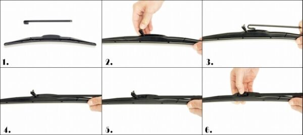 Genuine Toyota Estima Wind Screen Wiper Blades Rear & Front Left & Right 2006-19 - Image 12