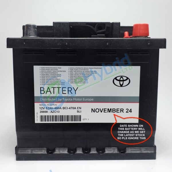 Genuine Toyota RAV4 Hybrid 12V Battery 52AH Battery Replaces LN1 Oem 28800-AZC13