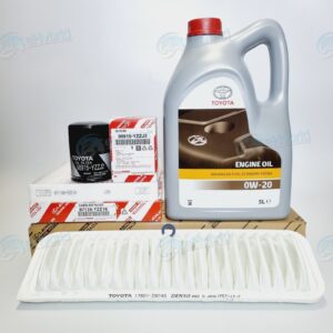 GENUINE TOYOTA ESTIMA HYBRID SERVICE KIT 2.4L AIR OIL CABIN FILTER 0W20 5L 2006>