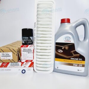 GENUINE TOYOTA ESTIMA HYBRID  SERVICE KIT AIR OIL 0W20 5LCABIN FILTERS 2006>