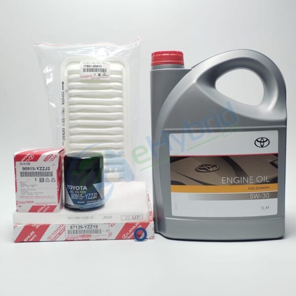 Genuine Toyota Voxy 2.0L Service Kit 2001 to 2007 With 5W30 Oil & Sump Washer