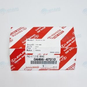 TOYOTA PRIUS 1.5L REAR BRAKE PADS NHW20 2004 TO 2008 GENUINE OEM 04466-47010