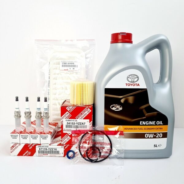 TOYOTA YARIS 1.3 SERVICE KIT WITH SPARK PLUGS GENUINE YARIS 2011 ONWARDS NSP130