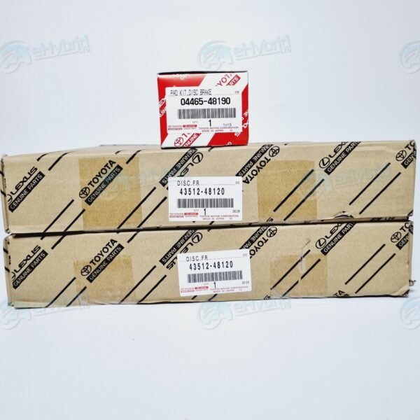 GENUINE LEXUS RX450H FRONT BRAKE DISCS & PADS 43512-48120 2008-2015 04465-48190