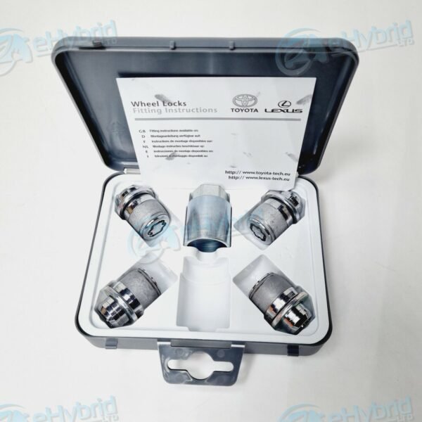 GENUINE TOYOTA AURIS LOCKING WHEEL NUTS WITH KEY BRAND NEW OEM PART PW456-00000 - Image 3