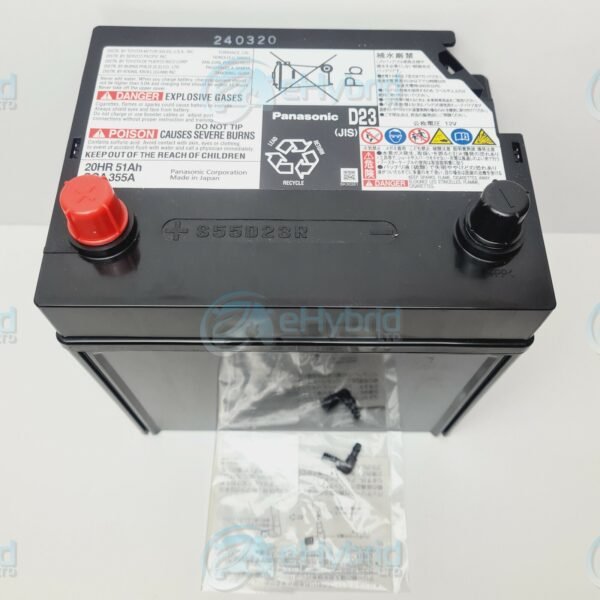 Genuine Toyota Alphard 12V Battery S55D23R Oem 28800-28021 Panasonic ATH10 2003 - Image 4