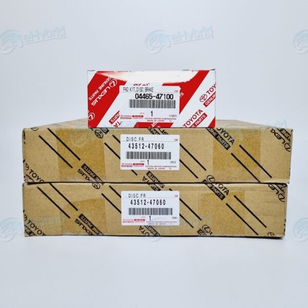 PRIUS FRONT BRAKE DISCS & BRAKE PADS GENUINE TOYOTA PART ZVW50 2016 ONWARDS