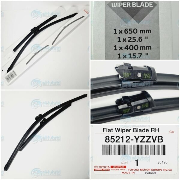 GENUINE TOYOTA AVENSIS FRONT WIPER BLADE SET FLAT 2008 TO 2018 PART 85212-YZZVB