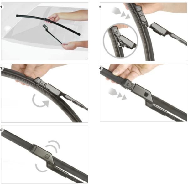 GENUINE TOYOTA AVENSIS FRONT WIPER BLADE SET FLAT 2008 TO 2018 PART 85212-YZZVB - Image 8