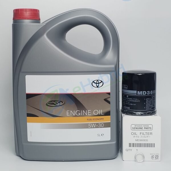 Genuine Mitsubishi Outlander Phev Oil Filer & Toyota 5W30 Oil 2014 - 18 MD360935