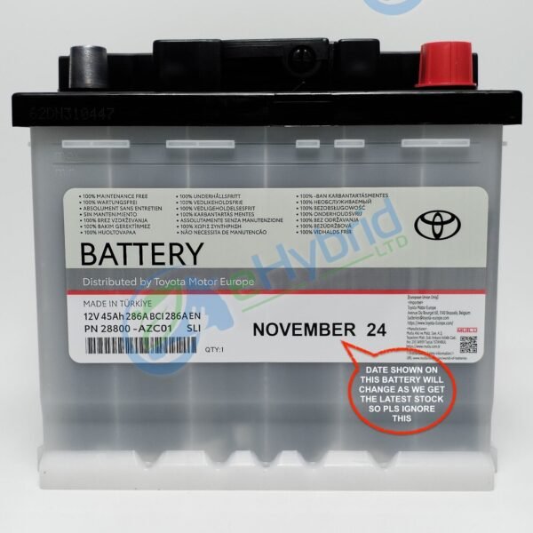 Genuine Toyota C-HR 12V Battery Oem 28800-AZC01 Fits Corolla Hybrid RAV4 1 year