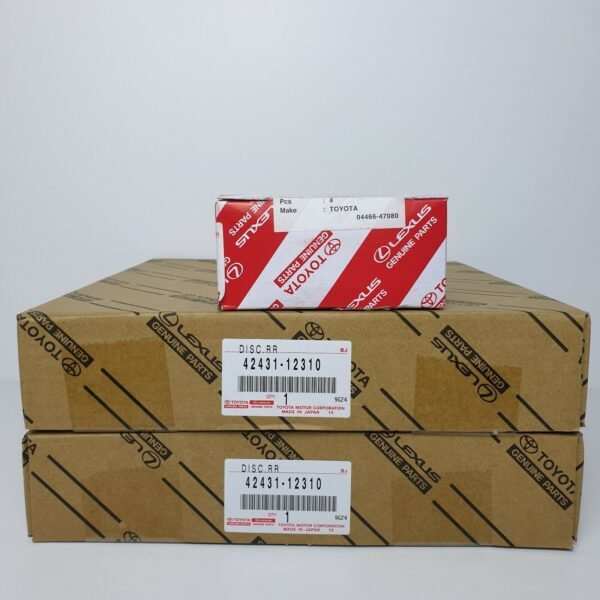 GENUINE LEXUS CT200H REAR BRAKE DISCS & PADS 2010 ONWARDS MODEL FOR 15INCH WHEEL