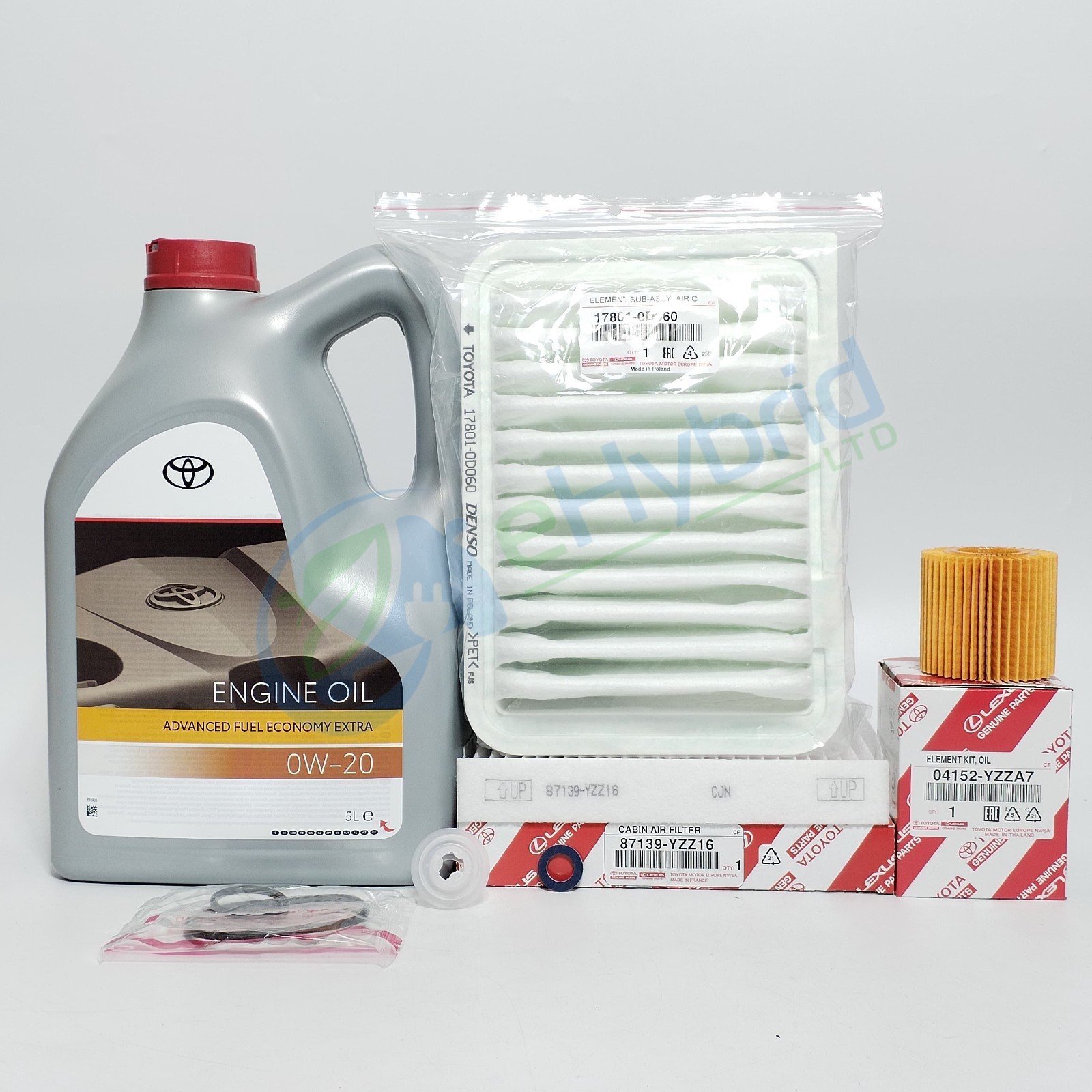 Genuine Toyota Auris NRE150 1.3L Service Kit 2008 - 2009 With 0W20 OIL & Filter
