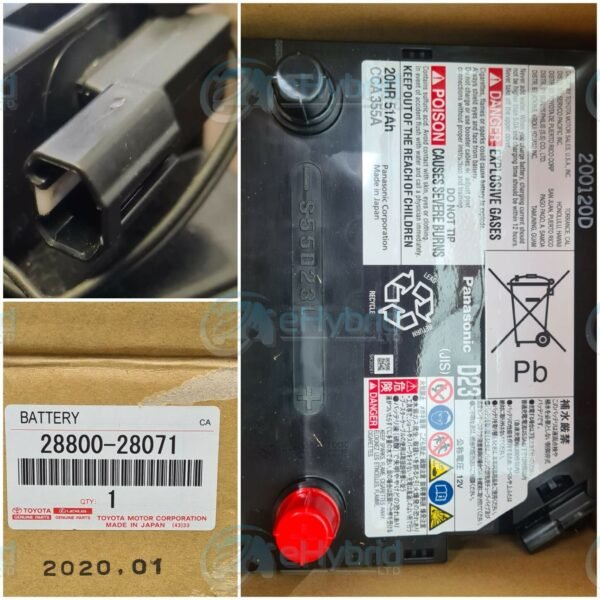 Genuine Toyota Estima 12V Battery Temperature Sensor S55D23L Panasonic S55D23L