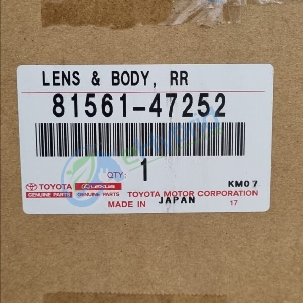 Genuine Toyota Prius Plus Rear Tail Light Lamp Passenger Side Left 81561-47252 - Image 3