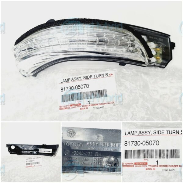 GENUINE TOYOTA AVENSIS INDICATOR MIRROR LAMP TURN SIGNAL RH REPEATER 81730-05070