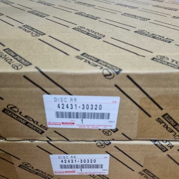 Genuine Lexus GS250, 350 Rear Brake Discs 2012-2018 Left & Right OEM 42431-30320 - Image 4