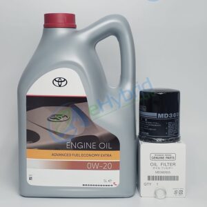 Genuine Mitsubishi Outlander Phev Oil Filter & Toyota 0W20 Oil 2014 to 2018