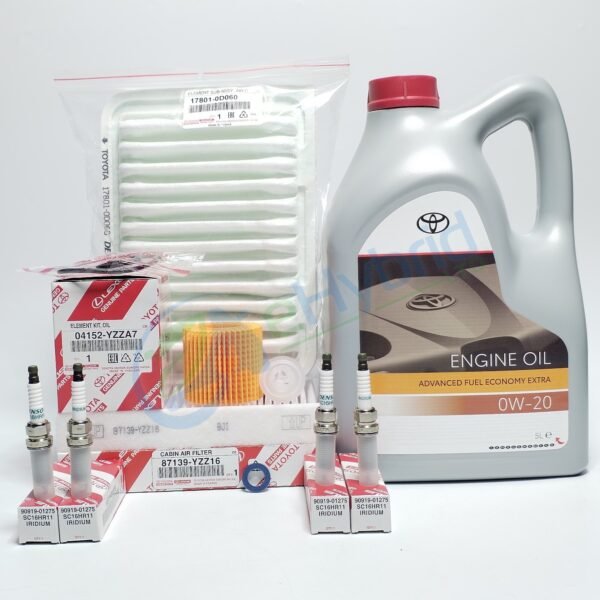 Genuine Toyota Auris Hybrid Service Kit 1.6L 2012-2018 With Spark Plugs & 0W20