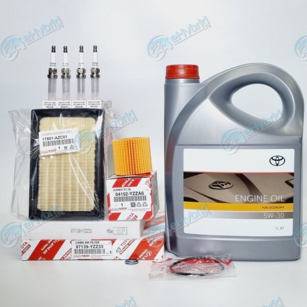 Genuine Toyota C-HR Service Kit 2016-2017 Filters Spark Plugs & 5W30 fits Prius