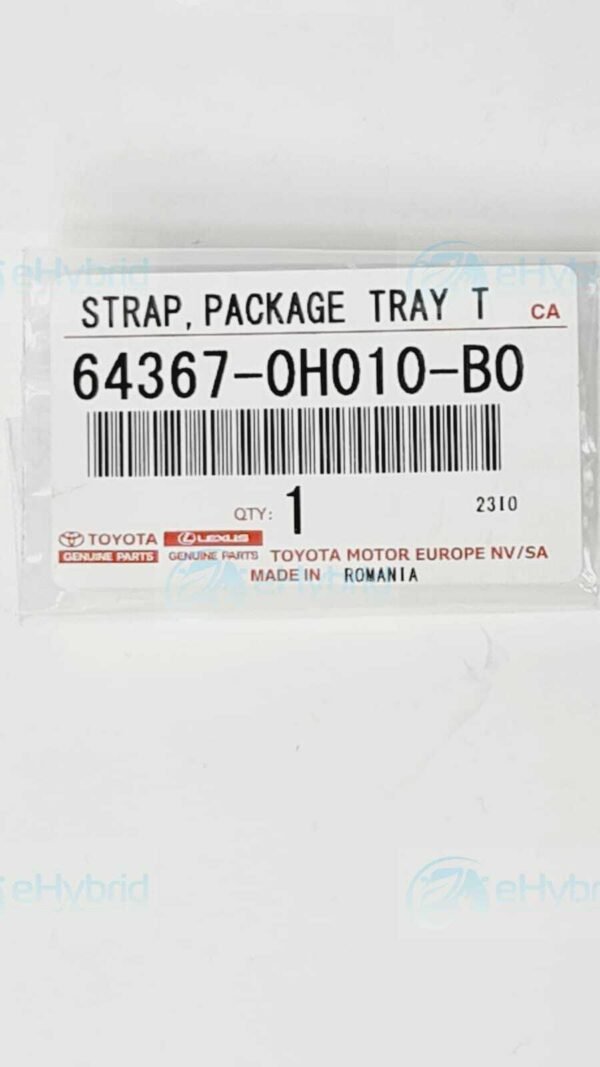 GENUINE TOYOTA AYGO 2014 - 2017 RIGHT OR LEFT PARCEL SHELF STRING 64367-0H010-B0 - Image 7