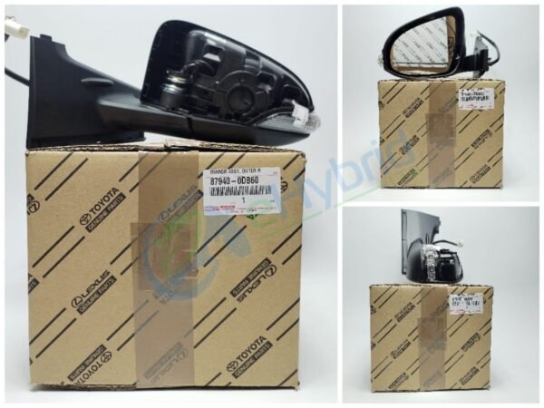 Genuine Toyota Yaris Hybrid Rear View Mirror Assembly 2014 - 2020 Lh 87940-0DB60