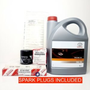 TOYOTA COROLLA 1.6L SERVICE KIT 2004-2007 ZZE121 WITH SPARK PLUGS OIL & FILTERS