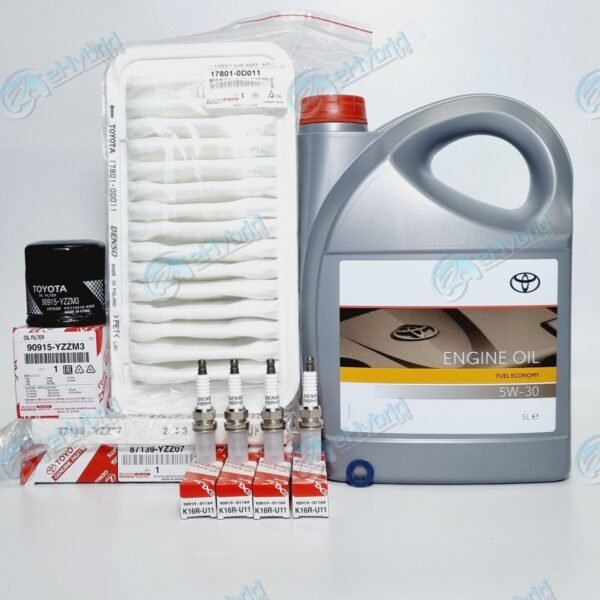 Genuine Toyota Corolla 1.6L Service Kit 2004-2007 ZZE121 5w30 Oil Plugs & Filter