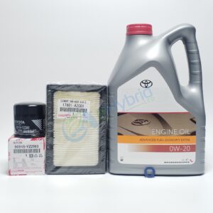 Genuine Toyota Prius Service Kit 2018 to 2023 0W20 Oil Washer Air & Oil Filter