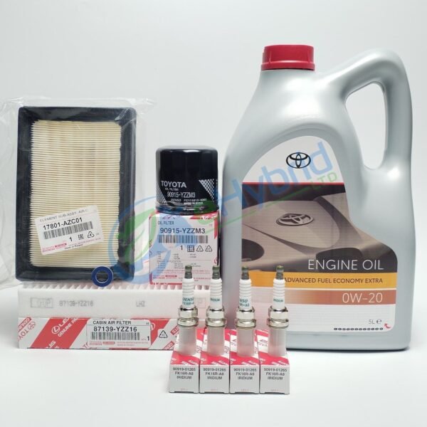 GenuineToyota Yaris Hybrid Service Kit With 0w20 Oil  & Spark Plugs 2013 onwards