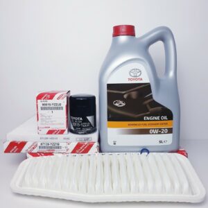 GENUINE TOYOTA ESTIMA HYBRID  SERVICE KIT 0W20 OIL AIR CABIN FILTER 2001 to 2006