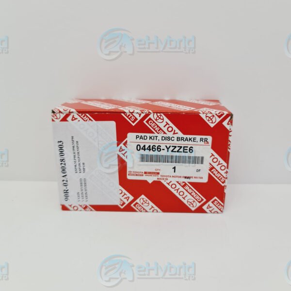 GENUINE TOYOTA YARIS REAR BRAKE PADS 1.3L 2005 TO 2020 OEM PART 04466-YZZE6 - Image 3