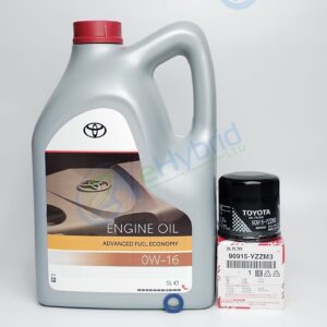 Genuine Toyota Aygo Oil Service Kit With 0w20 Engine oiL Sump Washer Oil Filter