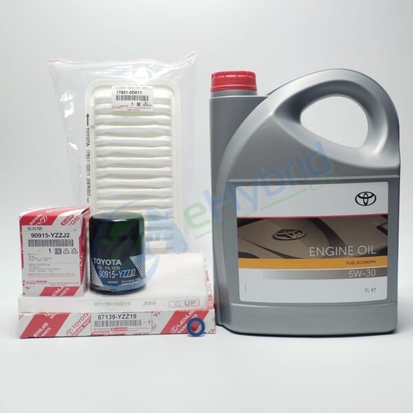 Genuine Toyota Noah 2.0L Service Kit 2001 to 2007 With 5W30 Oil & Sump Washer